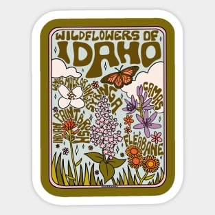 Idaho Wildflowers Sticker